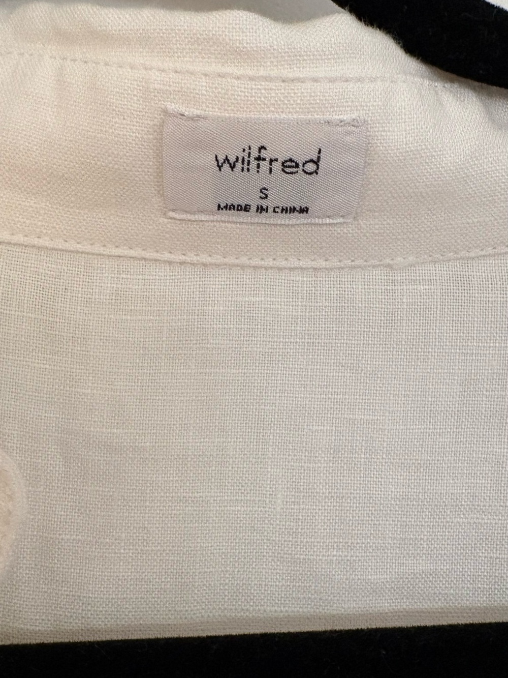 Aritzia Wilfred Eleta white linen dress size S - Picture 3 of 4